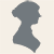 Silhouette von Jane Austen