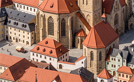 Historische Ansicht der Johanniskirche in Eichstätt
